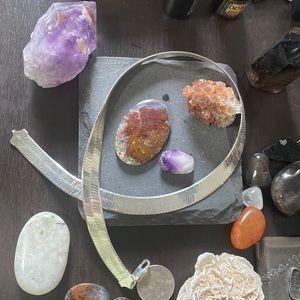 Cailey Elle XL Celine Herringbone Necklace 16”